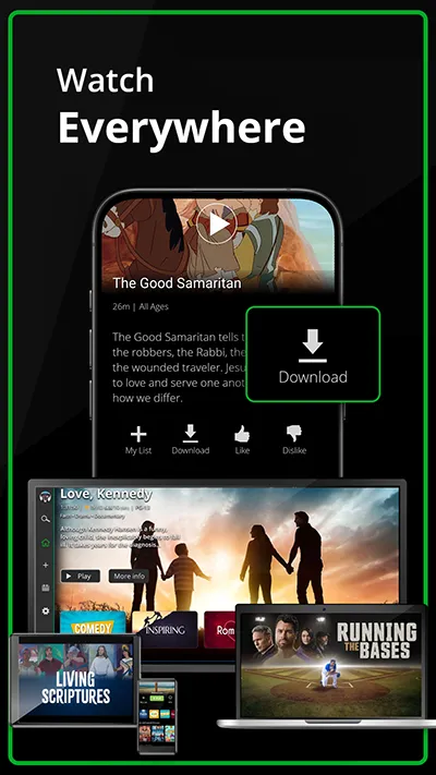 Watch everywhere on TV and mobile devices